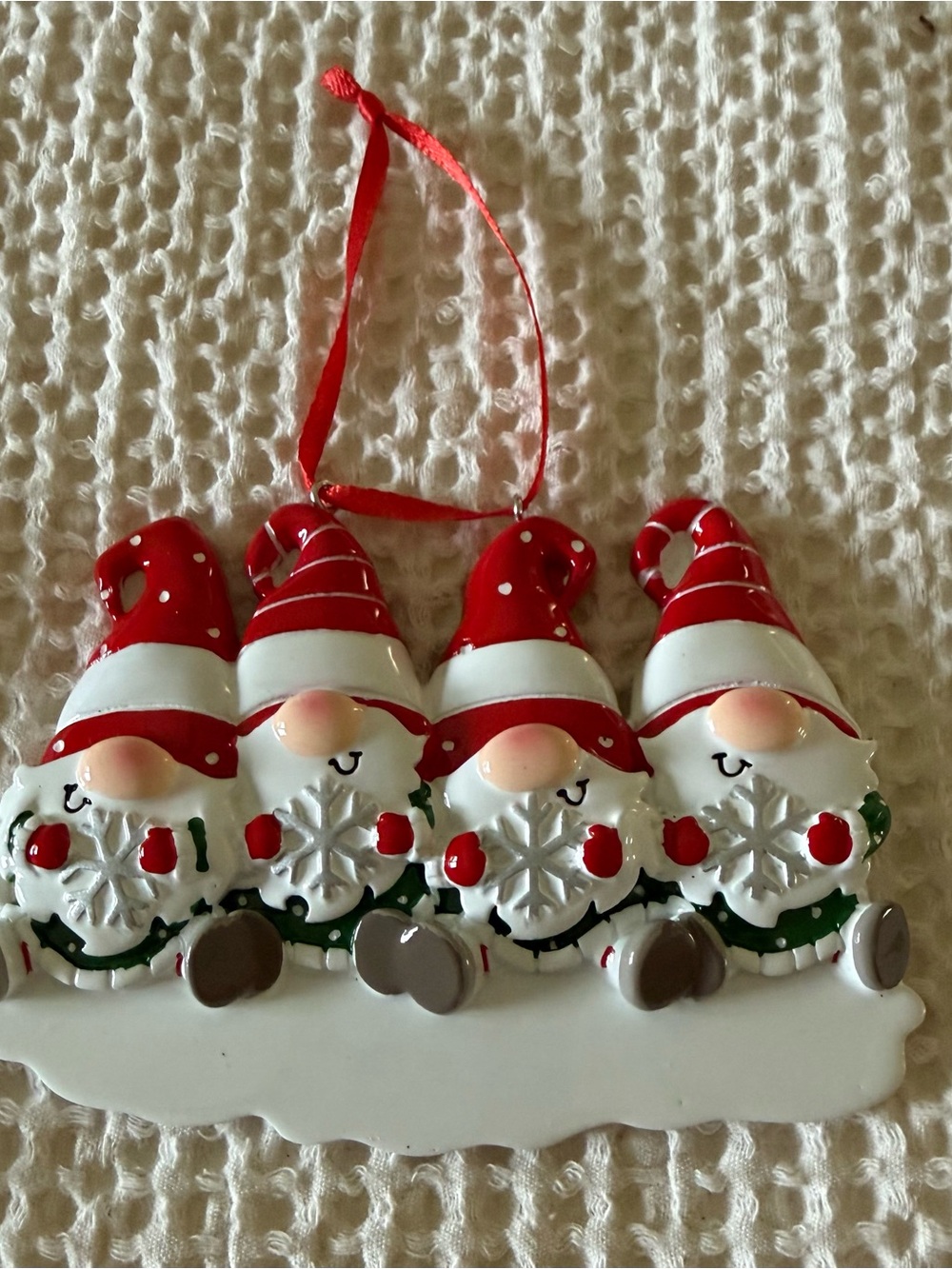 Red Gnome Quartet Holiday Ornament - Brand Unspecified